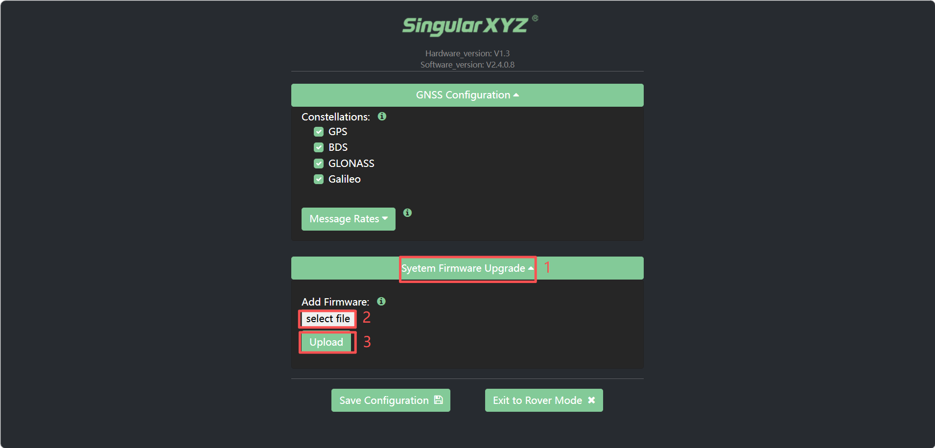 Rendszerfirmware-frissítési fájl kiválasztása a vevő weboldalán