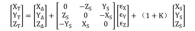 Háromdimenziós koordináta-transzformáció mátrixegyenlete