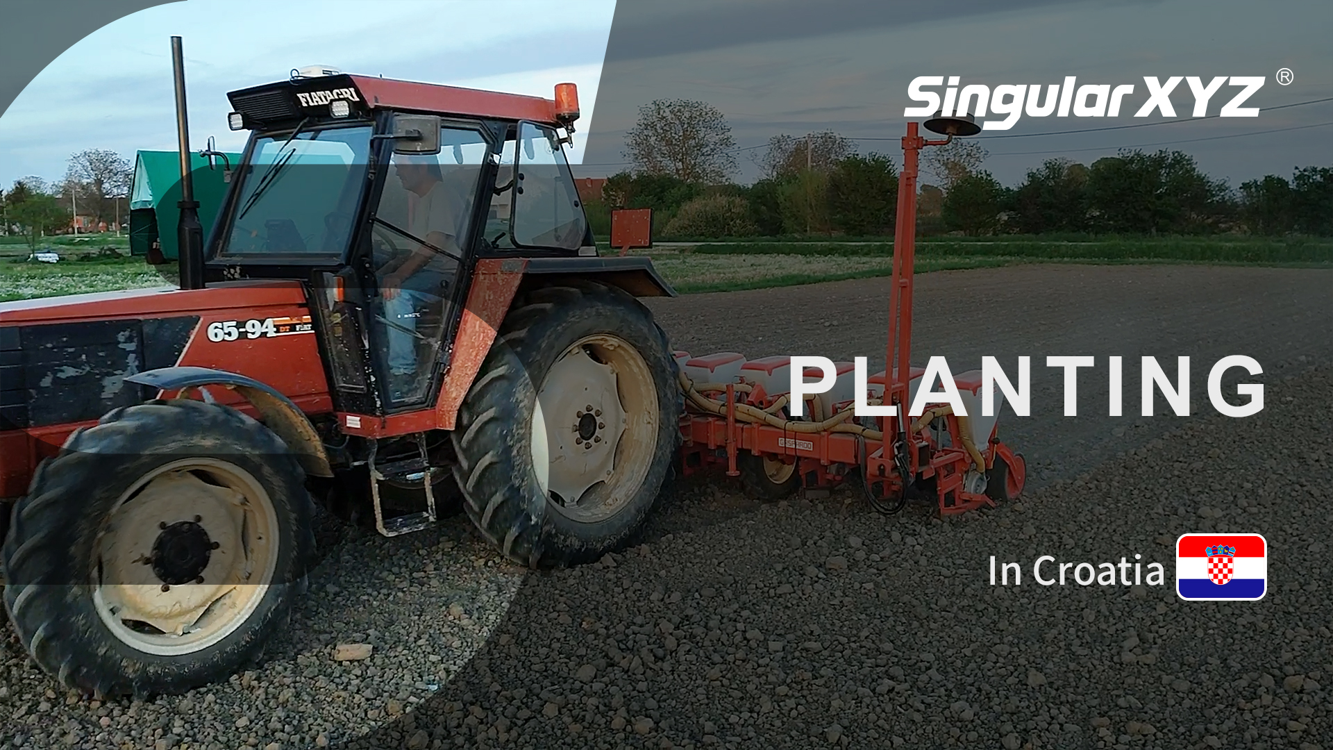 Traktor és ültető munkagép Horvátországban